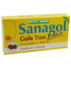 Phyto Garda Sanagol Gola Tuss Junior Fragola 24 Caramelle