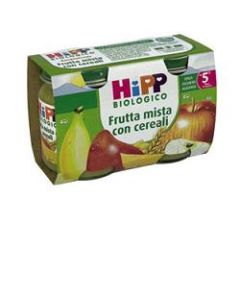 Hipp Italia Hipp Bio Hipp Bio Omogeneizzato Frutta Mista Con Cereali 2x125 G