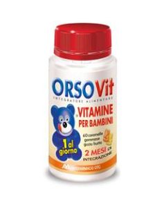 Montefarmaco Otc Orsovit Caramelle Gommose Vitamina Bambini Senza Glutine 60pz