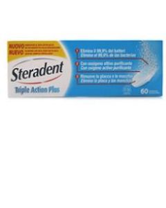 Reckitt Benckiser H. Steradent Triple Action Plus 60 Compresse Pulenti