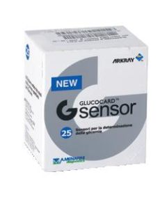 A. Menarini Diagnostics Strisce Misurazione Glicemia Glucocard G Sensor 25 Pezzi
