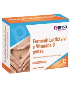 Pensa Pharma Fermenti Lattici Vivi E Vitamine B 12 Vaniglia Bustine Orosolubili