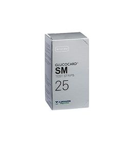 A. Menarini Diagnostics Test Strips Per Misurazione Glicemia Glucocard Sm 25 Pezzi