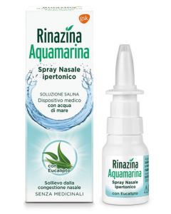 Glaxosmithkline C. Health. Rinazina Aquamarina Spray Nasale Ipertonico Con Eucalipto 20 Ml