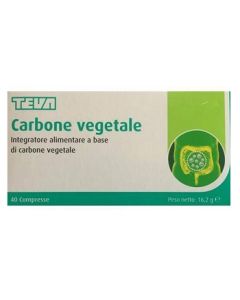 Teva Italia Carbone Vegetale Teva 40 Compresse 16,2 G