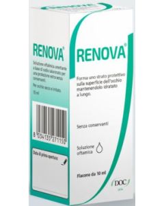 Doc Generici Renova Collirio Sostituto Lacrimale A Base Di Acido Ialuronico 0,4% Flacone Da 10 Ml Senza Conservanti