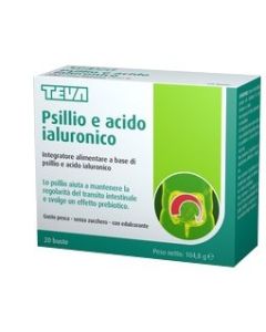 Teva Italia Psillio Acido Ialuronico Teva 20 Buste 104,8 G
