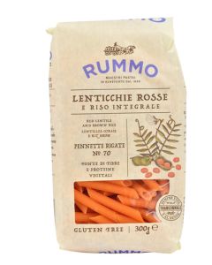 Rummo Pennette Rigate N 70 Lenticchie Rosse E Riso Integrale 300 G
