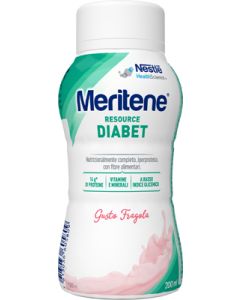 Nestle' It. Meritene Resource Diabet Fragola Alimento Iperproteico 28 Vitamine E Minerali 200 Ml