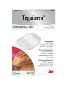 3m Italia Tegaderm Medicazione Impermeabile Trasparente 5 Pezzi 6x7 Cm