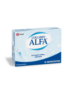 Dompe' Farmaceutici Collirio Alfa 0,8 Mg/ml Collirio, Soluzione
