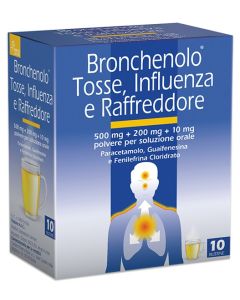 Perrigo Italia Nirolex Flu Tripla Azione 500 Mg + 200 Mg + 10 Mg Polvere Per Soluzione Orale