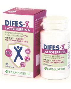 Farmaderbe Difes-x Lattoferrina 200 30 Compresse