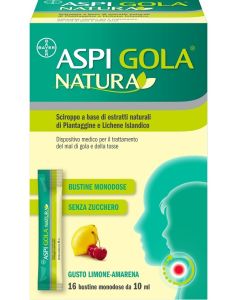 Bayer Aspi Gola Natura 16 Bustine Monodose Da 10 Ml