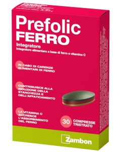 Zambon Italia Prefolic Ferro 30 Compresse