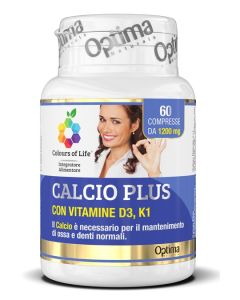 Optima Naturals Colours Of Life Calcio Plus 60 Compresse 1200 Mg