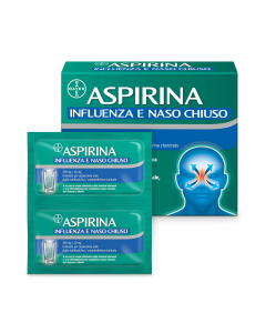 Bayer Aspirina Influenza E Naso Chiuso 500 Mg / 30 Mg Granulato Per Sospensione Orale