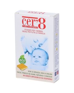 Larus Pharma Cer'8 Cuscinetti Adesivi Anti Zanzare Scatola Da 48 Cuscinetti
