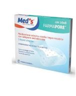 Farmac-zabban Meds Pore Medicazione In Poliuretano Adesiva Impermeabile 10x8cm 5 Pezzi