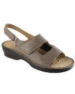 Dr. Scholl's Div. Footwear Savina B/s Leather+elasticated Textile Womens Taupe 40