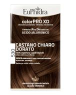Zeta Farmaceutici Euphidra Colorpro Xd 530 Castano Chiaro Dorato Gel Colorante Capelli In Flacone + Attivante + Balsamo + Guanti