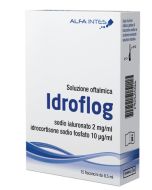 Alfa Intes Soluzione Oftalmica Idroflog A Base Di Ialuronato Di Sodio E Idrocortisone Sodio Fosfato 15 Flaconcini Da 0,5 Ml