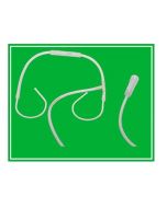 Farmacare Set Per Ossigenoterapia Con Sostegno A Occhiale Munito Di Tubo Di Collegamento Flessibile Antiotturamento Ed Un Gorgog